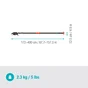 Echenilloir télescopique acier revêtu antiadhérent GARDENA 12081-20 32 mm