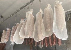 Sac à saucisson écru 35X15 cm lot de 3