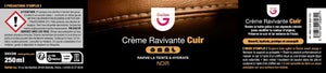 Creme ravivante cuir noir 250ml