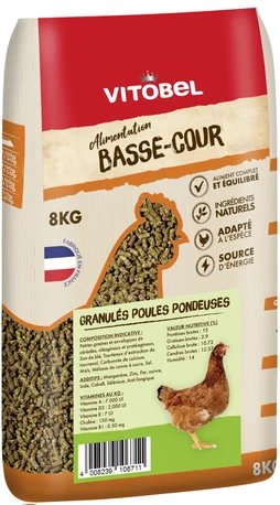 Granulés poule pondeuse vitobel 8kg