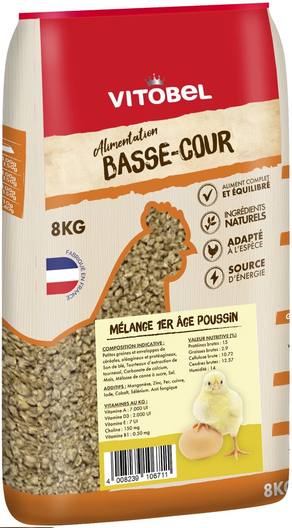 Mélange poussin 1er age vitobel 8kg