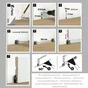 Clips  pour A plinthes blanc / plaque