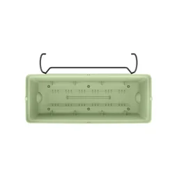 Balconnière polypropylène NATERIAL Diam.50 L.27.6 x l.50 x H.19.2 cm vert