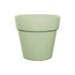 Pot de fleurs polypropylène NATERIAL Diam.30 L.29.5 x l.29.5 x H.25.8 cm vert
