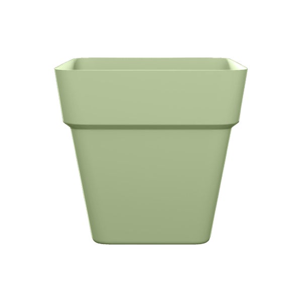Pot de fleurs polypropylène NATERIAL Diam.30 L.29.5 x l.29.5 x H.28 cm vert