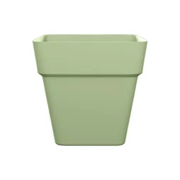 Pot de fleurs polypropylène NATERIAL Diam.30 L.29.5 x l.29.5 x H.28 cm vert