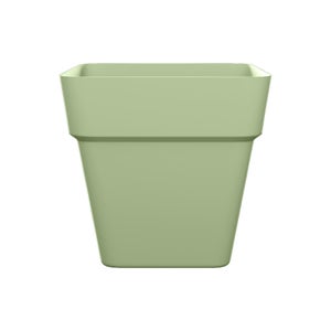 Pot de fleurs polypropylène NATERIAL Diam.30 L.29.5 x l.29.5 x H.28 cm vert