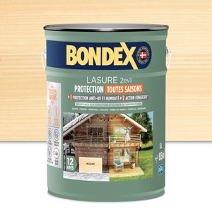Lasure BONDEX 12 ans incolore satiné 5L