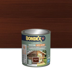 Lasure BONDEX 12 ans chêne fonçé satiné 1L