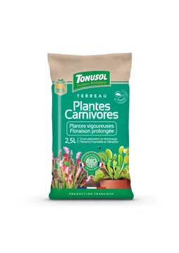 Terreau plantes carnivores TONUSOL 2,5l
