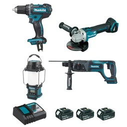 Pack de 3 outils sans fils MAKITA Lot0333, 3 batteries 4Ah