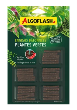 Engrais plantes vertes, 30 bâtonnets