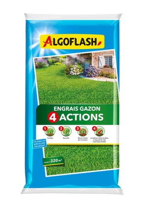Engrais pelouse 4 actions, 16Kg