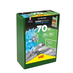 Boîte de 40 chevilles nordtech NT8VDBT40 RED HEAD, 8 x L.40 mm
