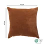 Housse de coussin Lena, marron, 45 x 45 cm, INSPIRE