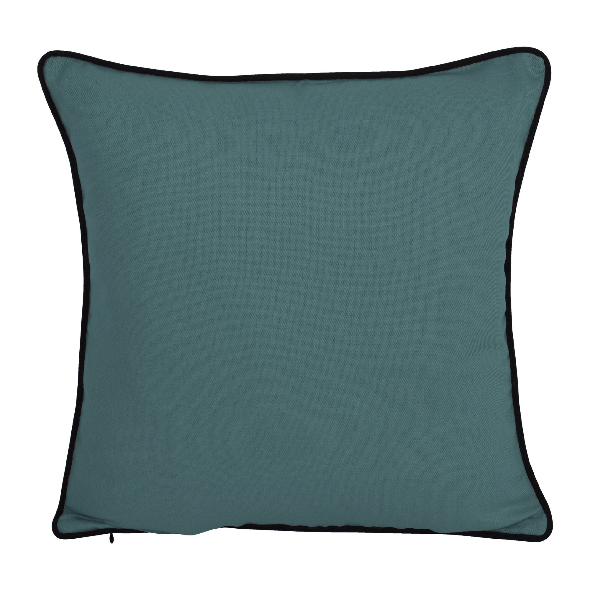 Housse de coussin kalpe 45x45 bleu aqua 2 inspire