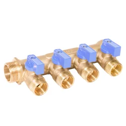 Collecteur bleu M/F 3/4 4 sorties M1/2