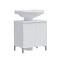Meuble sous-lavabo l.60.5 x H.65 x P.40 cm blanc mat Essential