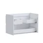 Meuble de salle de bains simple vasque, 2t L.80cm x H.53cm x P.45cm blanc mat Es