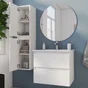 Colonne 1p l.27.3 x H.119.5 x P.28.6 cm blanc mat Essential