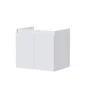 Meuble de salle de bains simple vasque, 2p L.60cm x H.53cm x P.45cm blanc mat Es