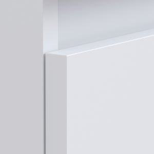 Meuble de salle de bains simple vasque, 2p L.60cm x H.53cm x P.45cm blanc mat Es