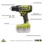 Pack de 2 outils sans fils RYOBI Rck182-242sj, 2 batteries 4Ah, 2Ah