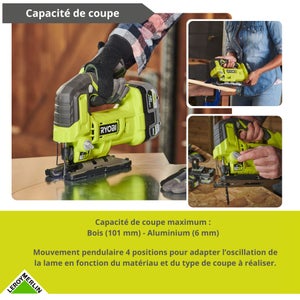 Pack de 2 outils sans fils RYOBI Rck182-242sj, 2 batteries 4Ah, 2Ah