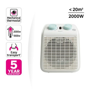 Radiateur soufflant salle de bain electrique mobile 2000w laguna five 2