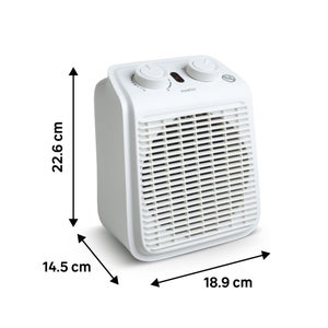 Radiateur soufflant salle de bain electrique mobile 2000w blanc five 2