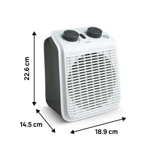 Radiateur soufflant électrique FIVE 2 2000 W Equation gris anthracite