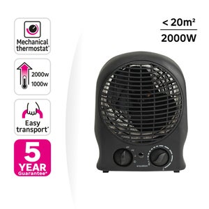 Radiateur soufflant electrique 2000w noir flag 4