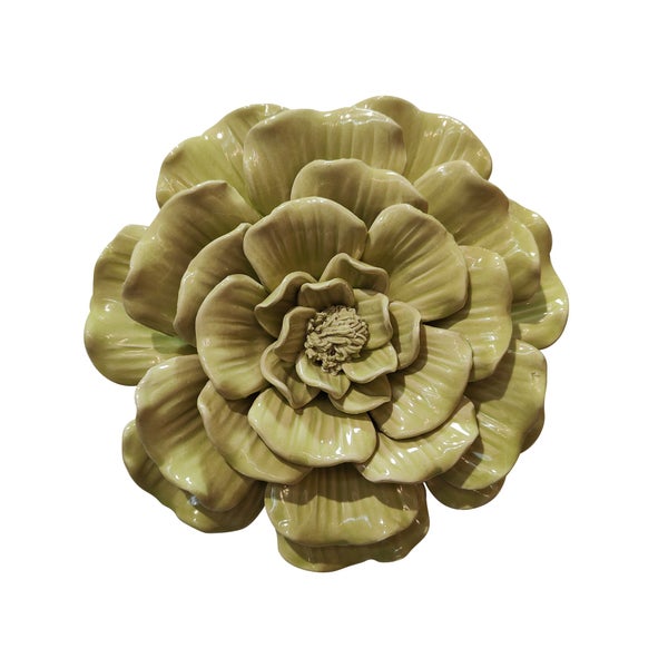 Objet décoratif, Fleur céramique 17.5 cm
