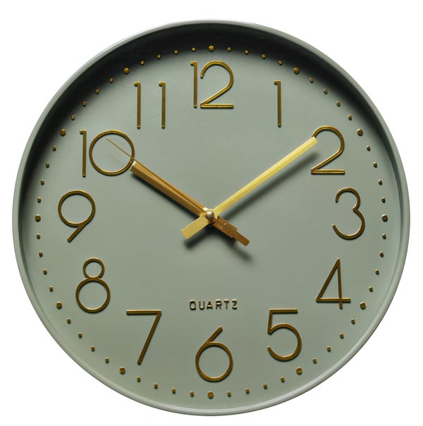 Horloge Color EMDE vert Diam.30.5 cm