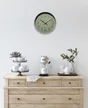 Horloge Color EMDE vert Diam.30.5 cm