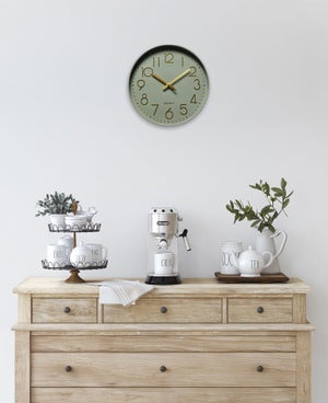 Horloge Color EMDE vert Diam.30.5 cm