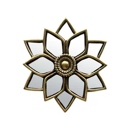 Décoration murale FLEUR MIROIR EMDE l.11.5 x H.12 cm