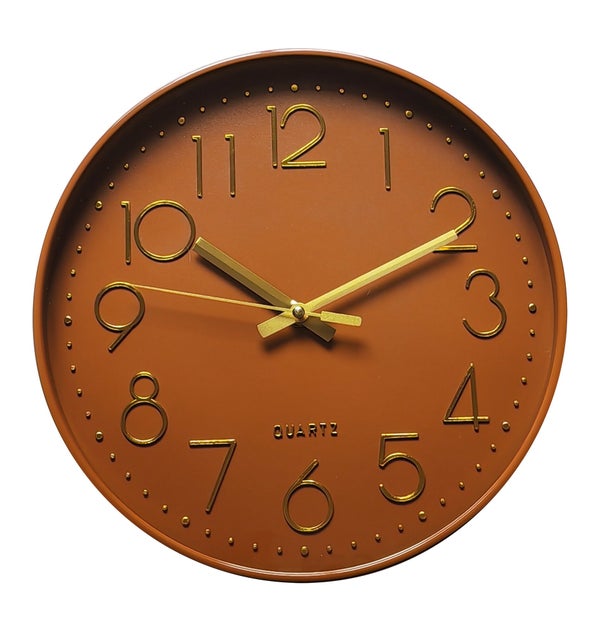 Horloge Color EMDE orange Diam.30.5 cm