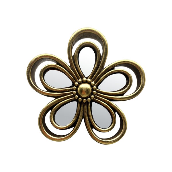 Objet décoratif Fleur miroir H.10 x l.10 cm