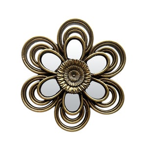 Décoration murale FLEUR MIROIR EMDE l.11 x H.11 cm