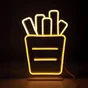 Néon LED, pvc blanc, Cornet de frites, SEYNAVE