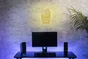 Néon LED, pvc blanc, Cornet de frites, SEYNAVE
