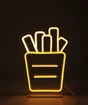 Néon LED, pvc blanc, Cornet de frites, SEYNAVE