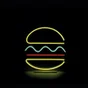 Néon LED, pvc blanc, Burger, SEYNAVE