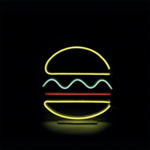 Néon LED, pvc blanc, Burger, SEYNAVE