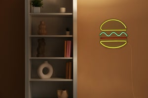 Néon LED, pvc blanc, Burger, SEYNAVE