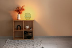 Néon LED, pvc blanc, Burger, SEYNAVE