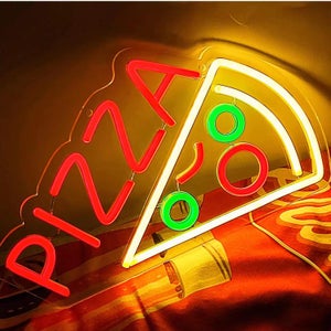 Lampe/applique neon led pizza pvc usb + interrupteur seynave
