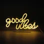 Lampe/applique neon led good vibes pvc usb + interrupteur seynave