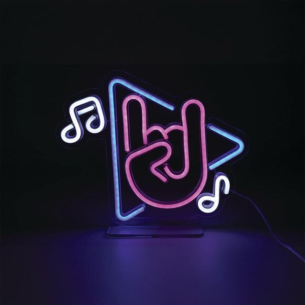 Lampe/applique neon led note de musique pvc usb + interrupteur seynave